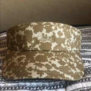Stussy camo visor